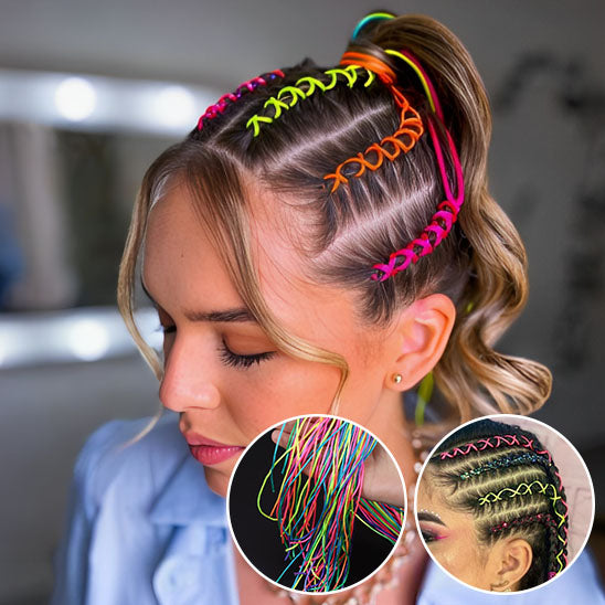 Accessoires cheveux - accessoires pour tresses africaine- accessoire pour tresse - fil pour tresses - décoration pour tresses - tresses couleurs