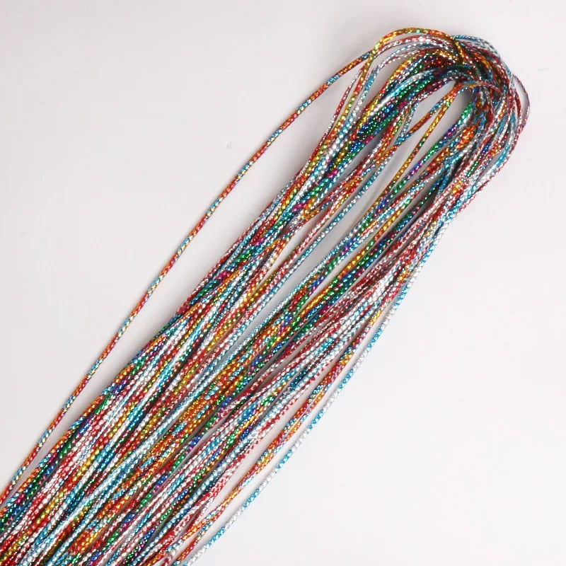 Accessoires cheveux - accessoires pour tresses africaine- accessoire pour tresse - fil pour tresses - décoration pour tresses - fils multi couleurs brillants
