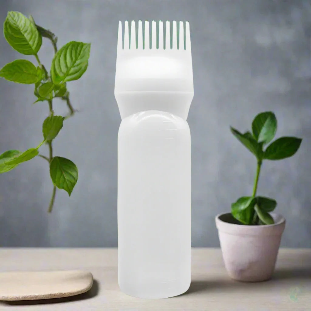 Applicateur d'Huile pour Cheveux - MultiFunctionDyeCombâą - Blanc - Cheveu Soyeux