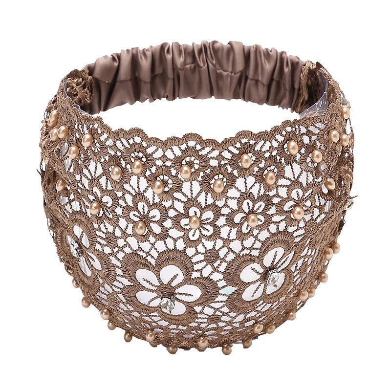 Bandeau cheveux - Dentelle colorée - Cheveu Soyeux