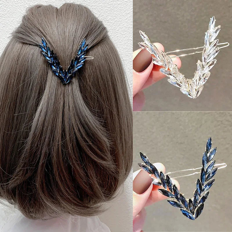 ✨ Barrette Cheveux Cristal en V – Élégance Chic & Glamour