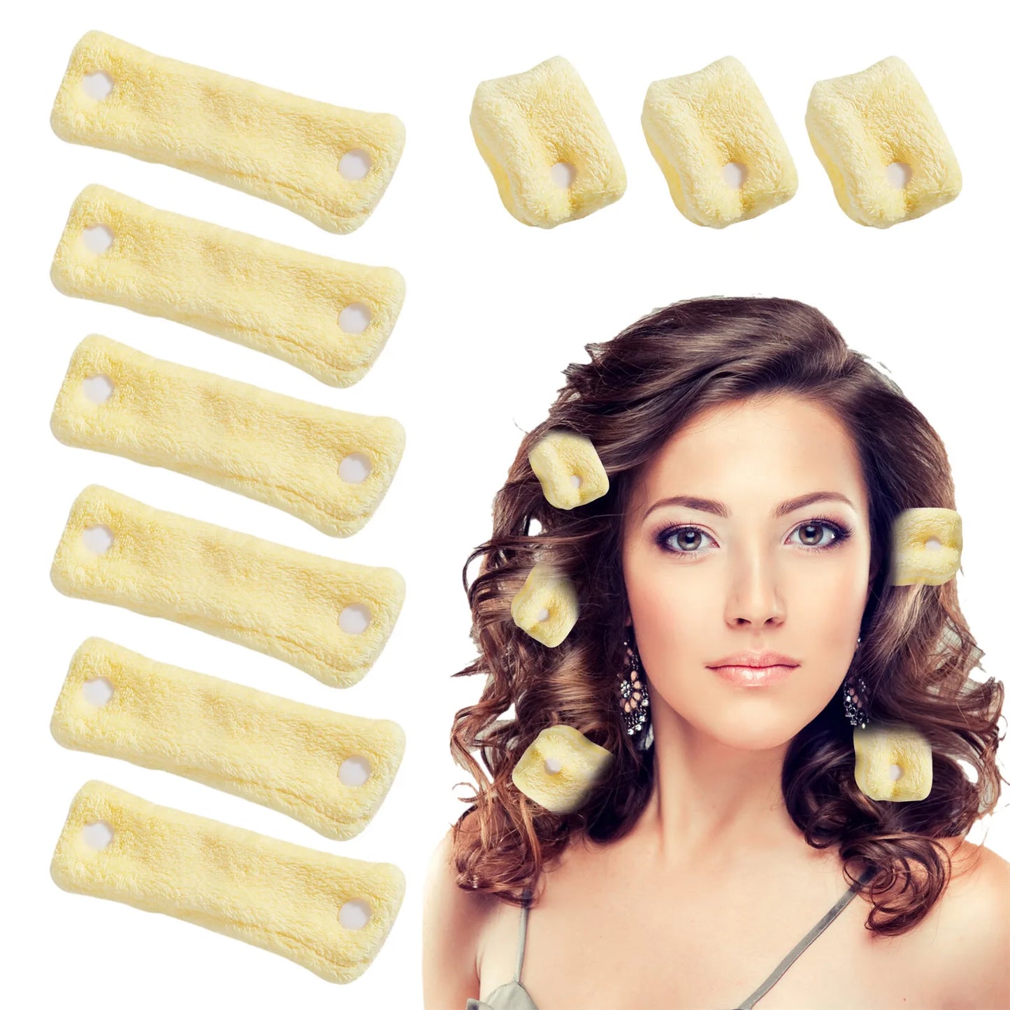Bigoudis pour cheveux -Pour boucles sans chaleur - Cheveu Soyeux