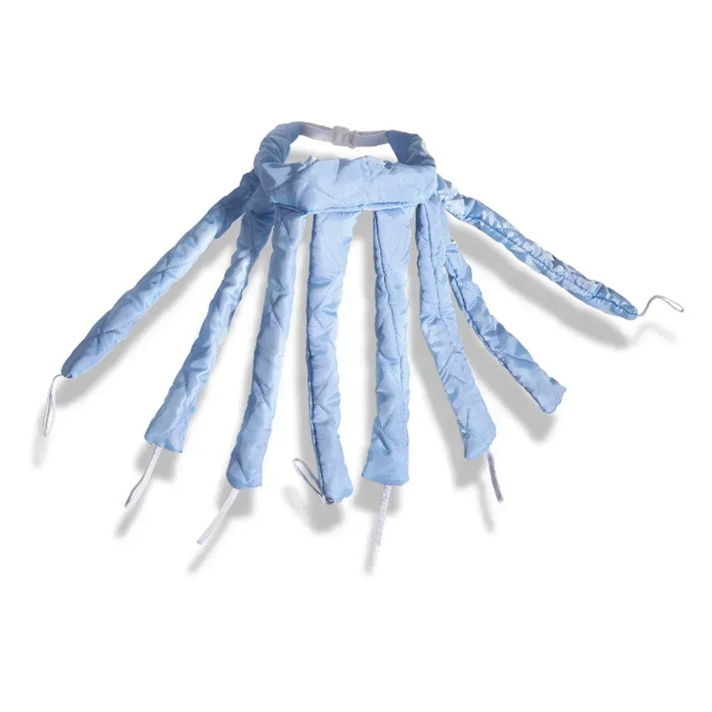 Bandeau-boucleur-sans chaleur - Bigoudis-bleu-doux pour cheveux-naturels et soyeux-