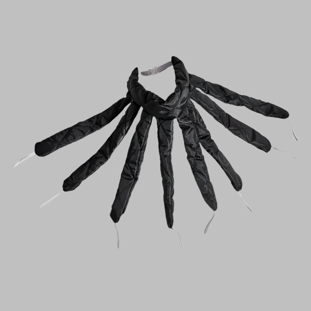 Bandeau boucleur sans chaleur - noir-Bigoudis doux pour cheveux naturels et soyeux