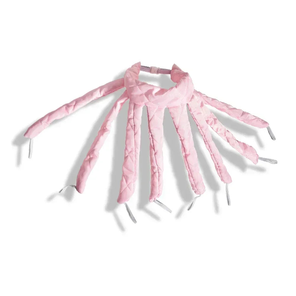 Bandeau-boucleur-sans chaleur - Bigoudis-rose-doux pour cheveux-naturels et soyeux-
