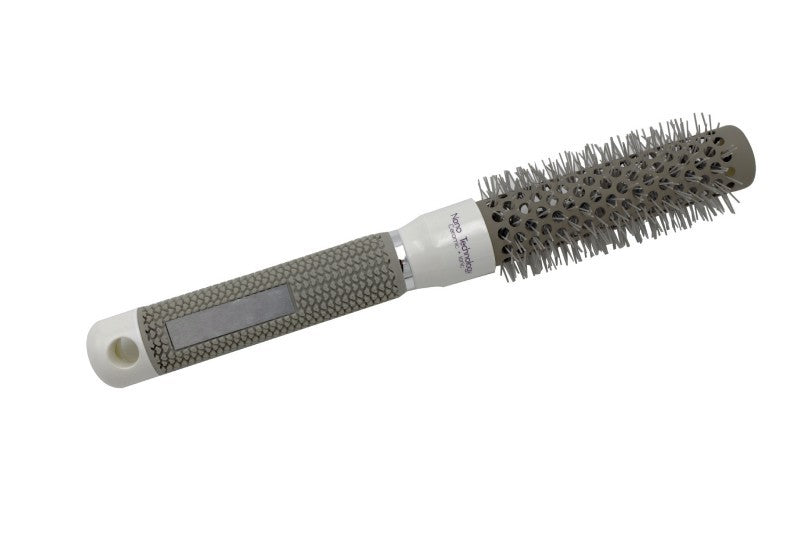 Brosse ronde professionnelle en céramique pour brushing, réduisant les frisottis et apportant brillance, petite taille