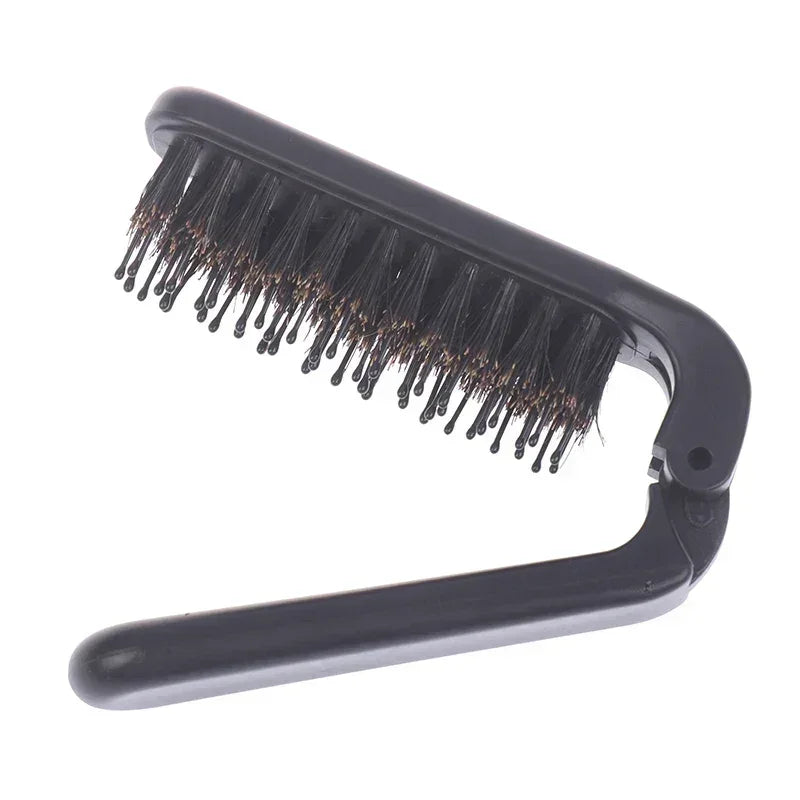 Brosse Ă cheveux en poil de sanglier - Pour le voyage - Cheveu Soyeux