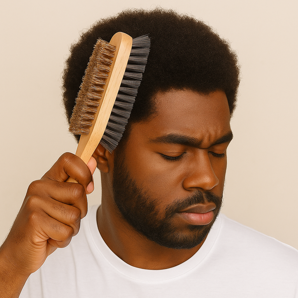 Brosse cheveux bouclés-Double face