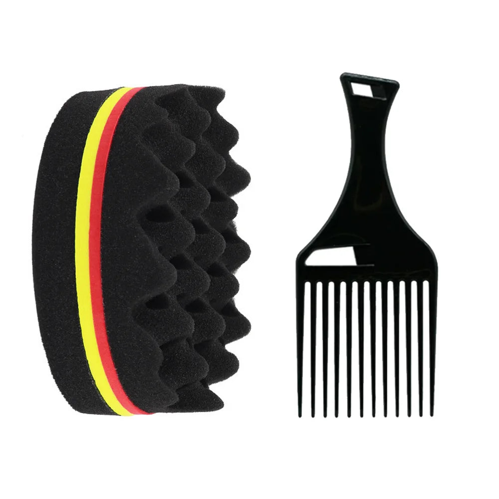 Afro peigne - Ensemble peigne et brosse - Cheveu Soyeux