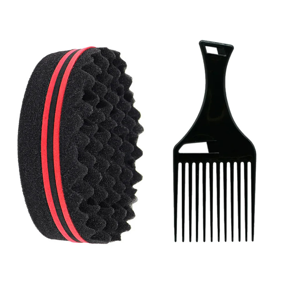 Afro peigne - Ensemble peigne et brosse - Cheveu Soyeux