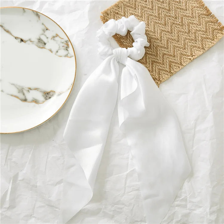 Chouchou cheveux - Elastique avec foulard - - Cheveu Soyeux