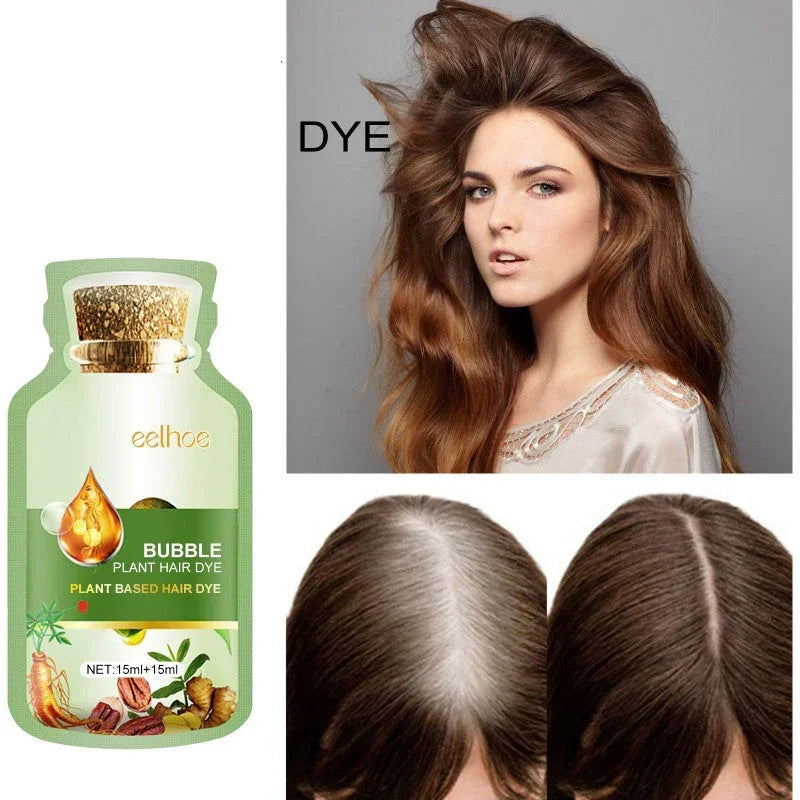 Teinture Cheveux- Naturelle Soin Sans Ammoniaque - Cheveu Soyeux