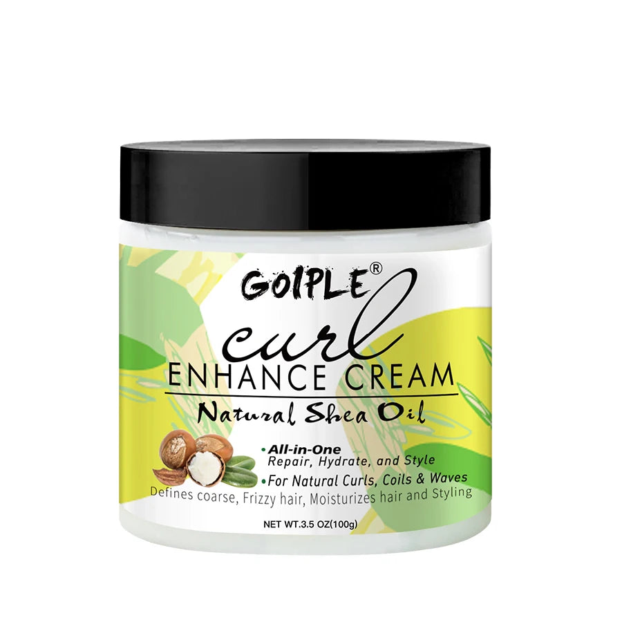 Pot de crème boucles hydratation, sur fond blanc.