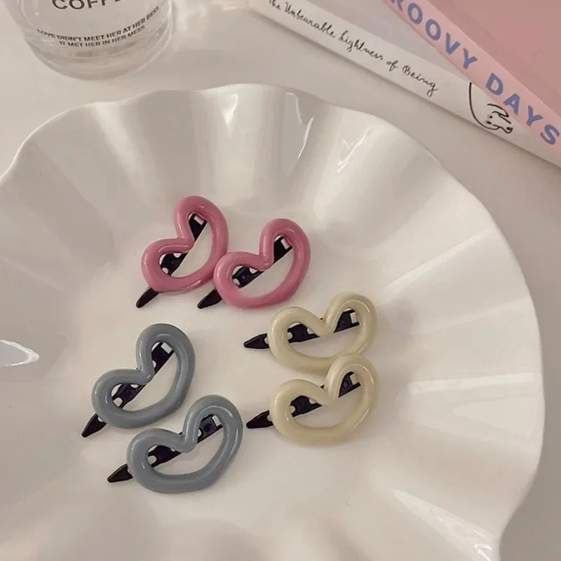 Barette cheveux - Coeur creux - Cheveu Soyeux