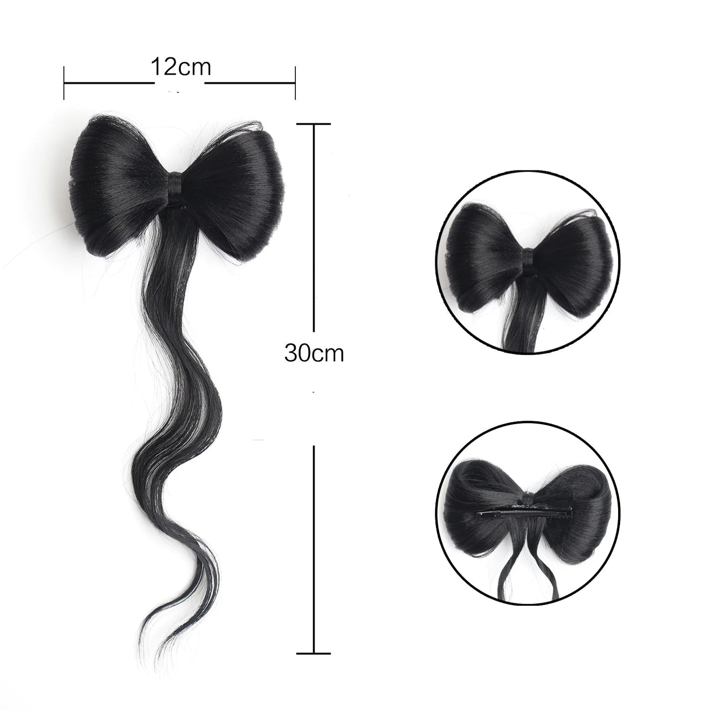 Extension cheveux - Pince nœud papillon - Cheveu Soyeux