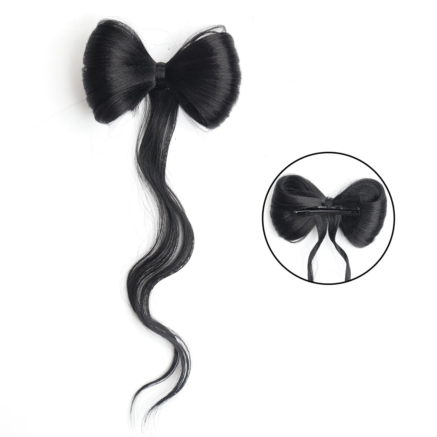 Extension cheveux - Pince nœud papillon - Cheveu Soyeux