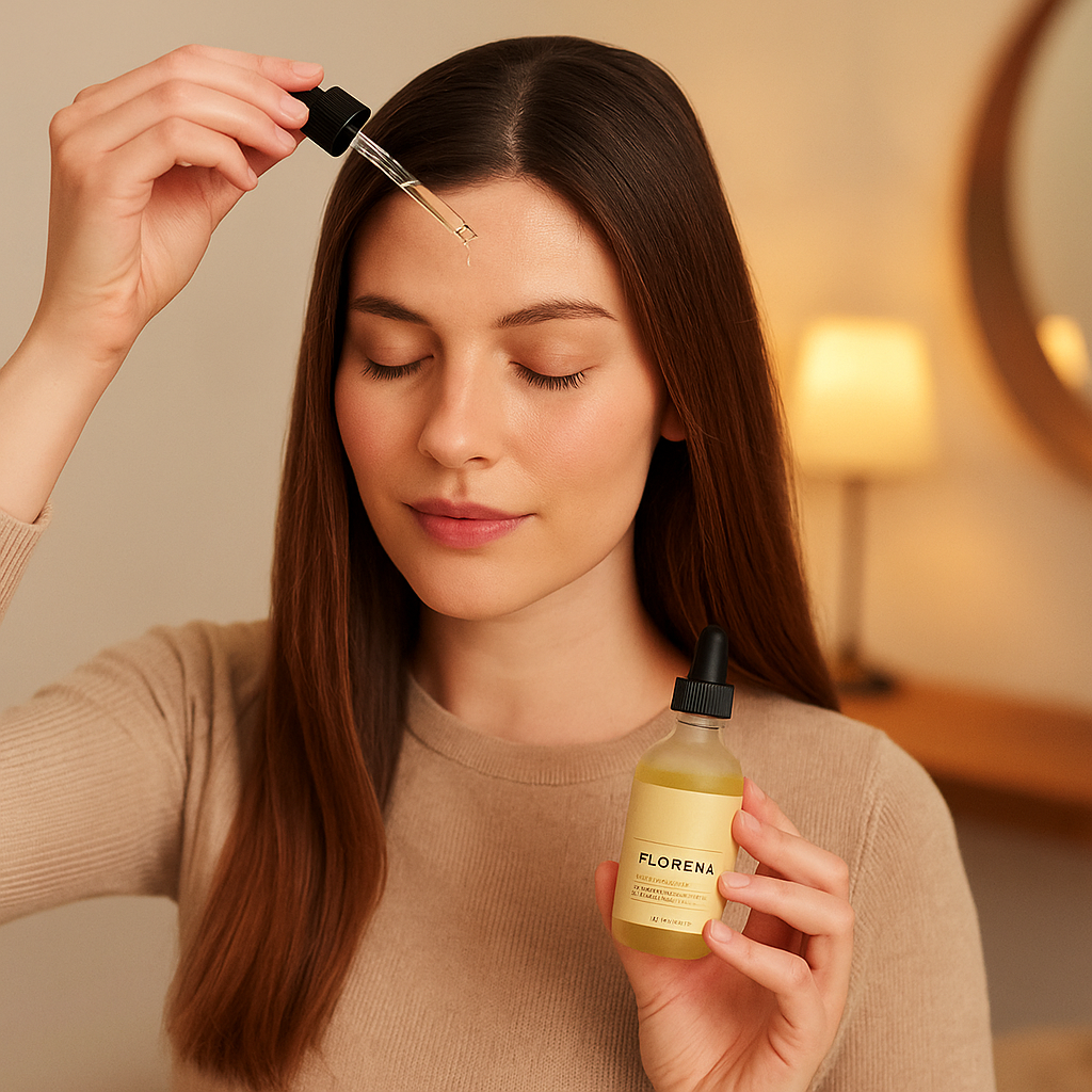 Floréna™ – Huile cheveux Naturelle pour la Repousse des Cheveux