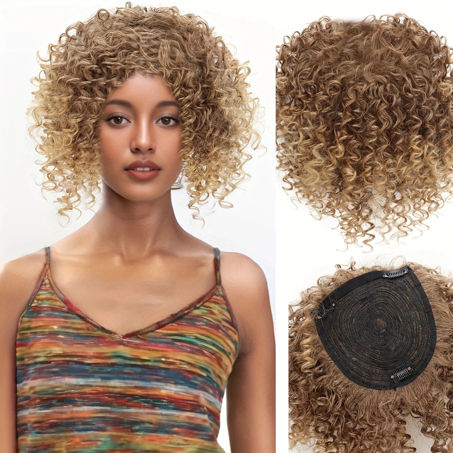 Perruque bouclée courte femme | Style naturel et confort