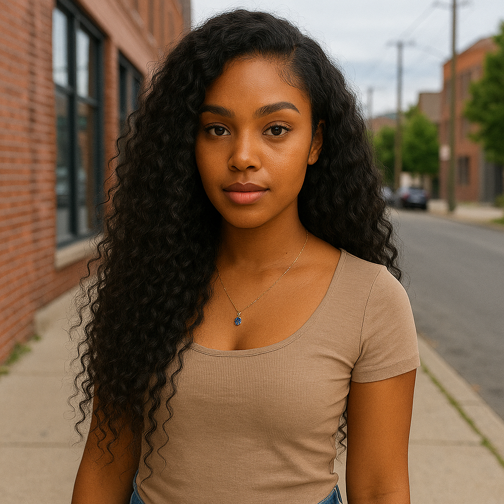 Perruque femme - Longue ondulée brune - Cheveu Soyeux