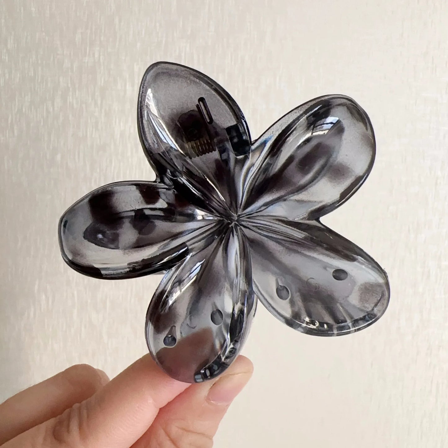 Pince a cheveux fleur - Léopard - Cheveu Soyeux