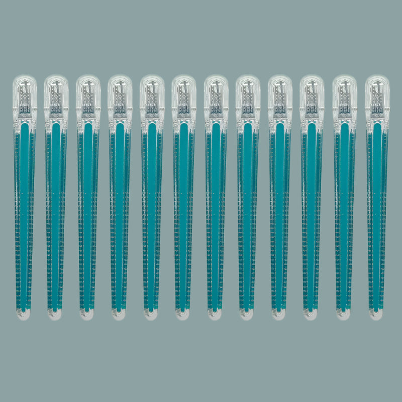 Pinces à cheveux professionnelles antidérapantes x12, couleur bleu cristal élégante, maintien ferme et confortable, idéal pour tous types de cheveux, coiffure rapide et sans effort.
