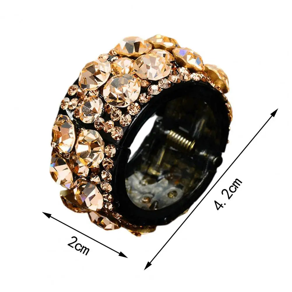 Chouchou cheveux - Rigide - Strass chic - Cheveu Soyeux