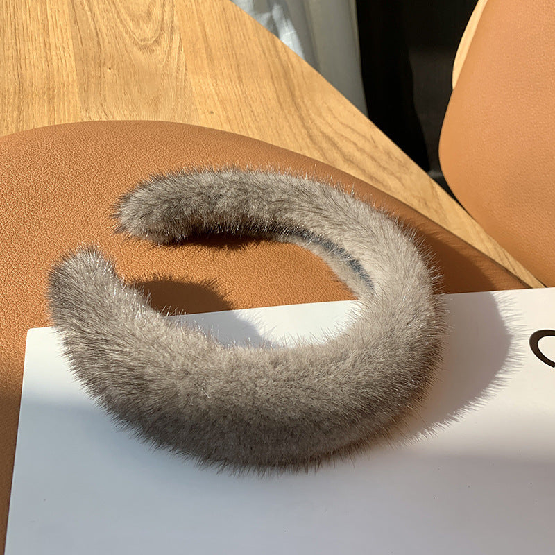 Serre-Tête Fausse Fourrure Femme –Doux
