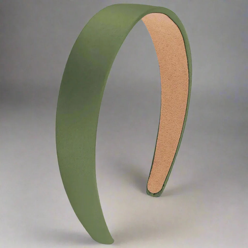 Serre tete satin - SilkBandâą - Vert - Cheveu Soyeux