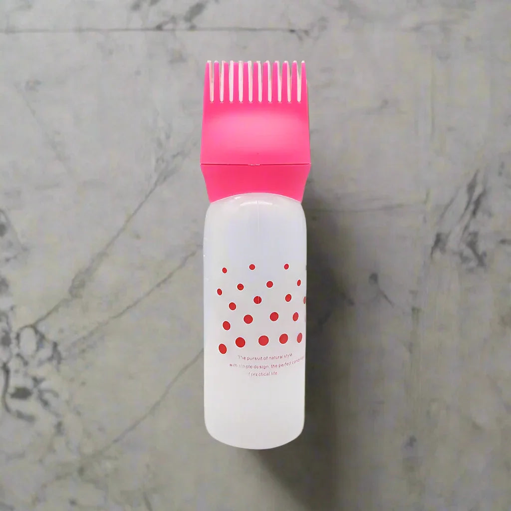 Applicateur d'Huile pour Cheveux - MultiFunctionDyeCombâą - Rose - Cheveu Soyeux