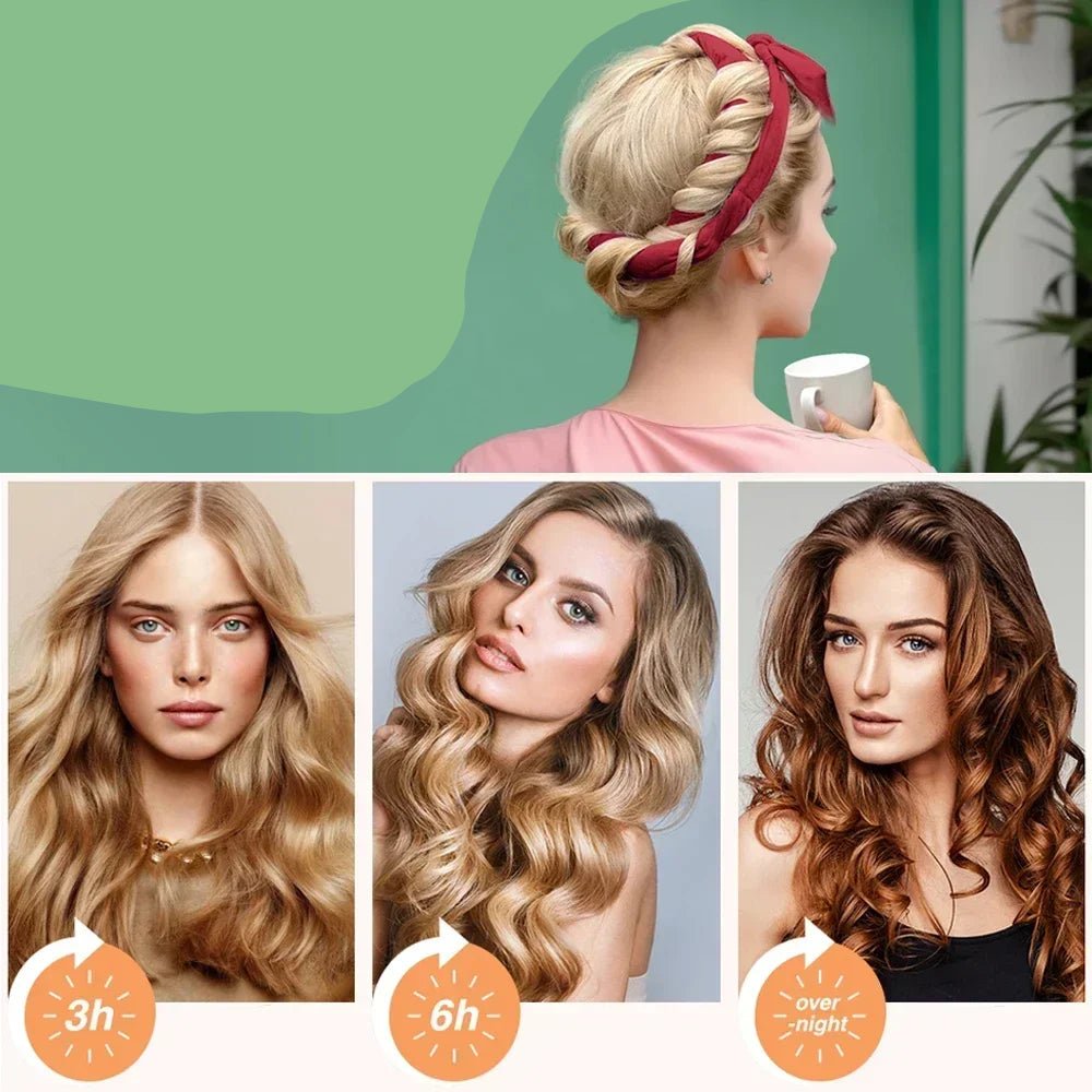 Bandeau pour boucler les cheveux la nuit - Boucles sans chaleur - Cheveu Soyeux