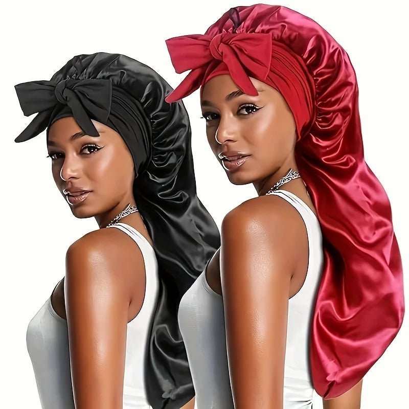 Bonnet en satin - Pour cheveux longs - Cheveu Soyeux
