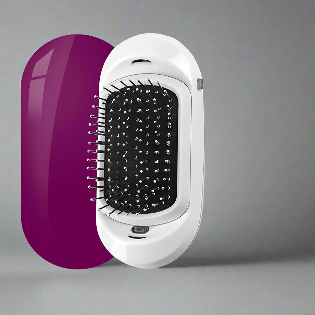 Brosse Massante Cuir Chevelu – Compacte et Vibrante - Cheveu Soyeux