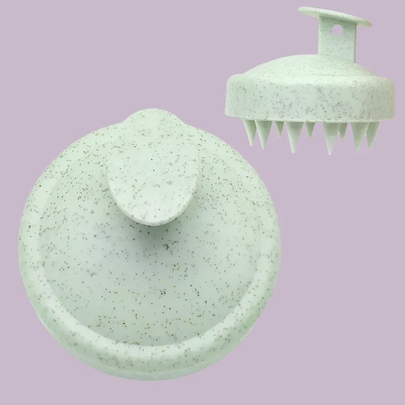 Brosse massage cuir chevelu-ScalpEase™ - Vert - Cheveu Soyeux