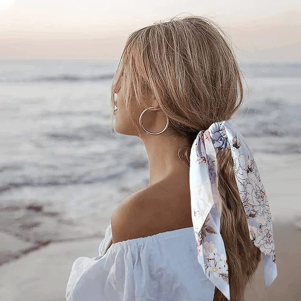 Chouchou cheveux - Elastique avec foulard - - Cheveu Soyeux