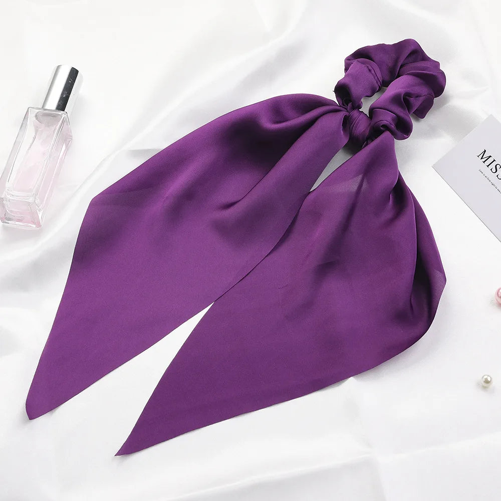 Chouchou cheveux - Elastique avec foulard - - Cheveu Soyeux