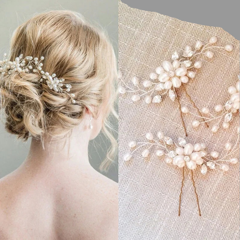 Épingles à cheveux avec ensemble de perles, parfaites pour un maintien élégant et une touche glamour.