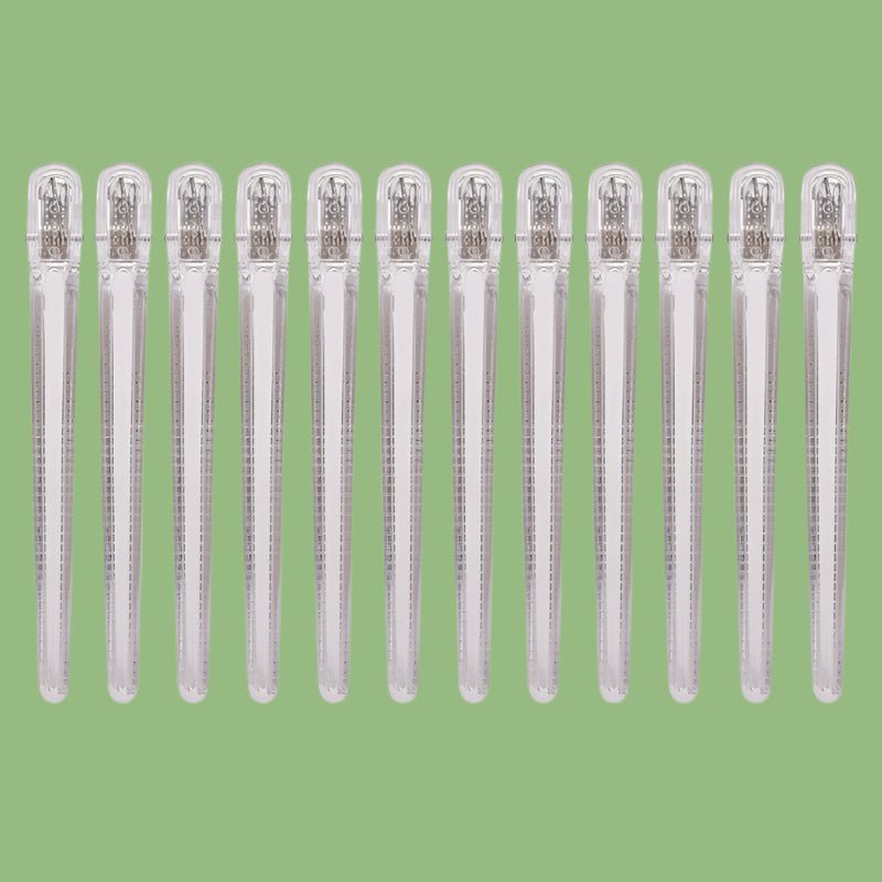 Pinces à Cheveux Professionnelles Antidérapantes- Couleurs cristal - Cheveu Soyeux