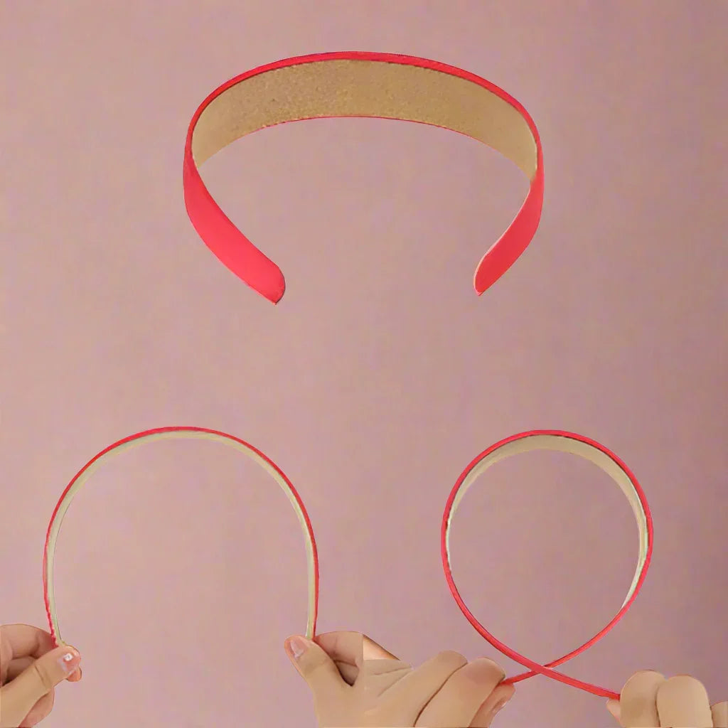 Serre tête satin- SilkBand™ - Rouge vif - Cheveu Soyeux