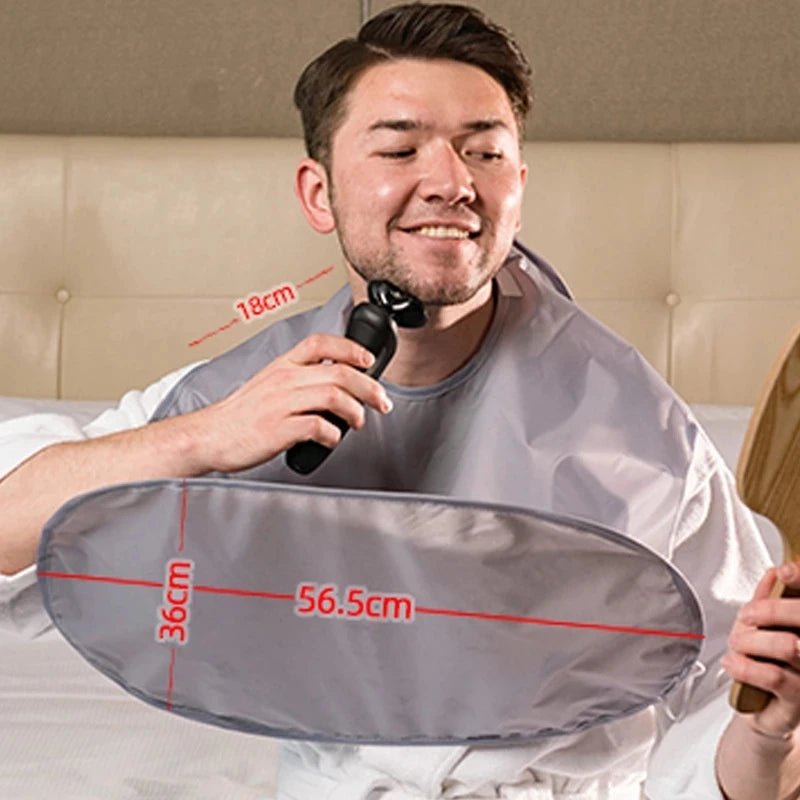 Tablier de rasage homme pliable | Cape barbe réutilisable - Cheveu Soyeux
