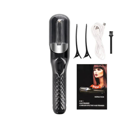 Idéale pour éliminer les pointes abîmées, cette tondeuse noire offre une coupe nette et efficace, permettant de redonner vitalité et douceur à vos cheveux. Conçue pour un usage facile à domicile ou en salon, elle est équipée de lames tranchantes et d'un moteur puissant pour un résultat rapide et sans effort. Parfaite pour les cheveux fins, épais ou frisés, cette tondeuse aide à prévenir l'apparition des fourches et à maintenir la santé capillaire.