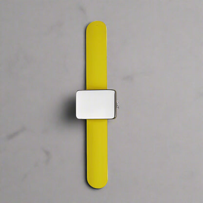 bracelet aimanté carré jaune - Bracelet magnétique pour coiffure, conçu pour garder les accessoires capillaires comme les épingles à cheveux toujours à portée