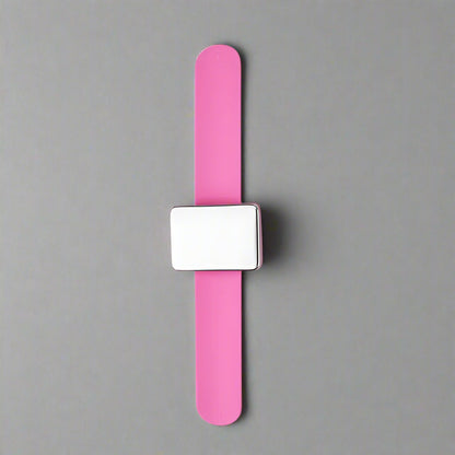 bracelet aimanté carré rose - Bracelet magnétique pour coiffure, conçu pour garder les accessoires capillaires comme les épingles à cheveux toujours à portée