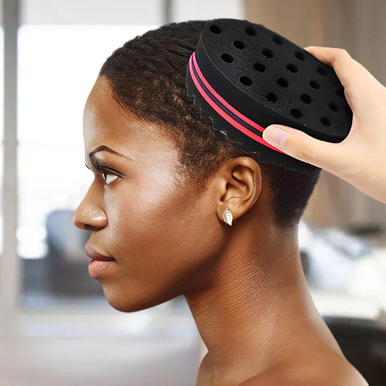 Ensemble peigne afro et brosse, parfait pour créer et entretenir un style afro, idéal pour démêler et définir les boucles