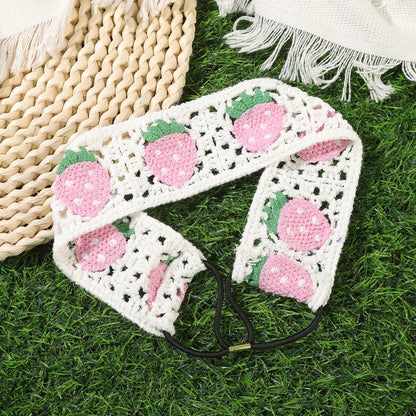 Bandeau cheveu-Artisanal Crochet fleuri