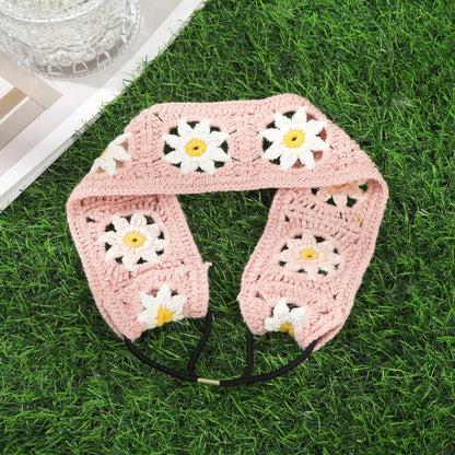Bandeau cheveu-Artisanal Crochet fleuri