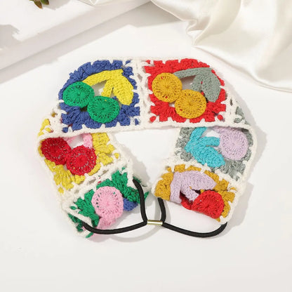Bandeau cheveu-Artisanal Crochet fleuri