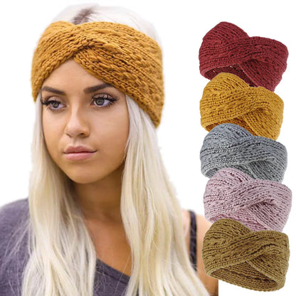 Ensemble de bandeaux tressés cheveux hiver, accessoire mode chaud et élégant pour protéger vos cheveux du froid tout en ajoutant une touche stylée à votre tenue.