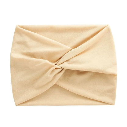 Bandeau pour cheveux de couleur blanc cassé, accessoire tendance pour ajouter une touche de couleur vive à votre coiffure