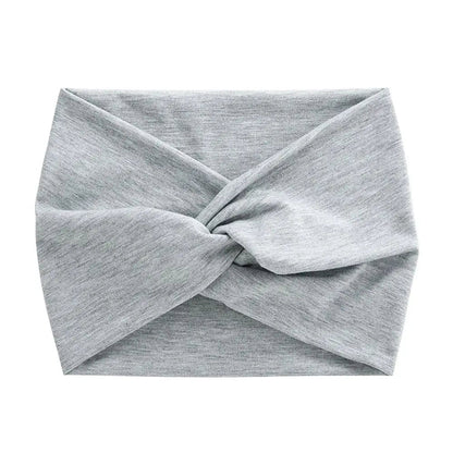 Bandeau pour cheveux de couleur grise, accessoire tendance pour ajouter une touche de couleur vive à votre coiffure