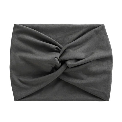 Bandeau pour cheveux de couleur grise, accessoire tendance pour ajouter une touche de couleur vive à votre coiffure